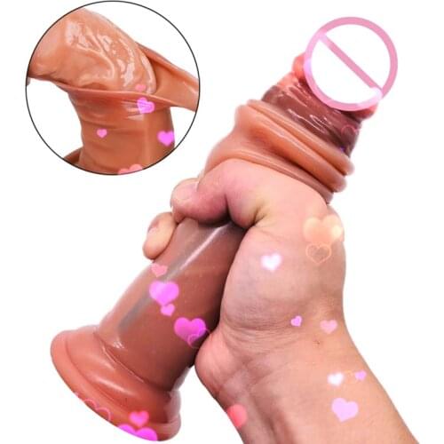 Arrivals Orgasm Dildo Realistic Silicone Penis For Women Soft Huge Dick Skin Feeling Real Dildo Suction Cup Consolador Sex Toys