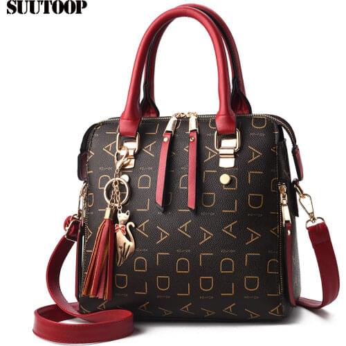 2019 Luxury Designer Female New Leather Handbag Fashion Women Bag Tussel Crossbody Bags Over Shoulder Sac a Main Handbags