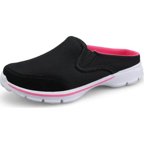2021 Mesh Men Slippers Breathable Couple Flats Shoes Soft Comfortable Men Footwear Outdoor Fashion Casual Ladies Shoes