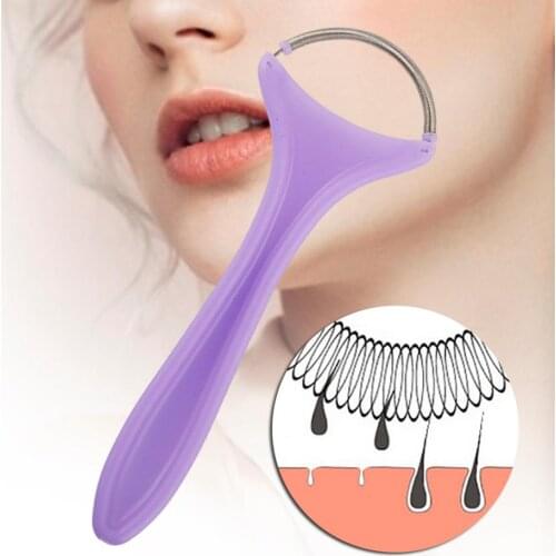 Up And Down Rolling Face Epi Roller Hair Remover Remove Forehead Chin Cheeks Professional Face Hair Removal Tool Purple Portable