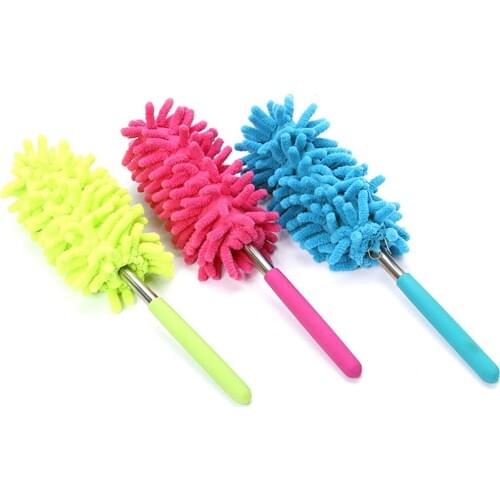 Telescopic Microfibre Duster Extendable Cleaning Home Car Cleaner Dust Handle Dust Mites Portable Dusting Brush Supplies