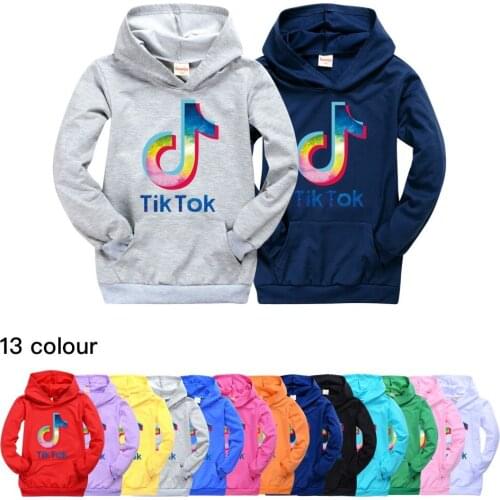 TIK TOK Hoodies For Teens Girls Cute Boys Clothes Sweatshirt Long Sleeve Toddler Autumn