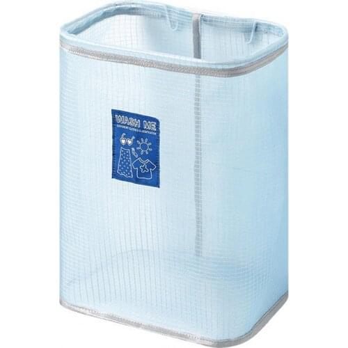 2 Colors Laundry Hamper Convenient Wall-mounted Nylon All-purpose Dirty Clothes Storage Basket for Home Storage Bags