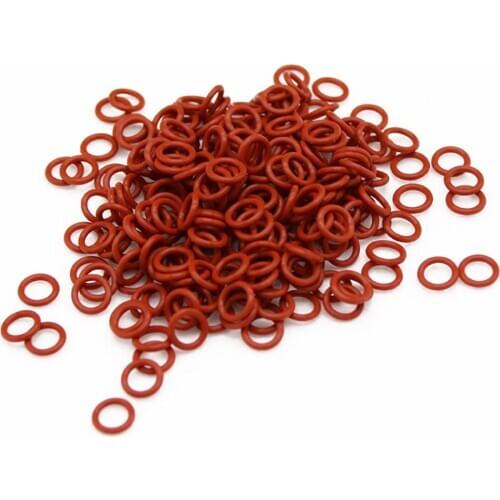 10Pcs Red/White 2.4mm Wire Diameter Food Grade Safe Silicone O Rings Gaskets OD 8-68mm O Ring Seals Washer