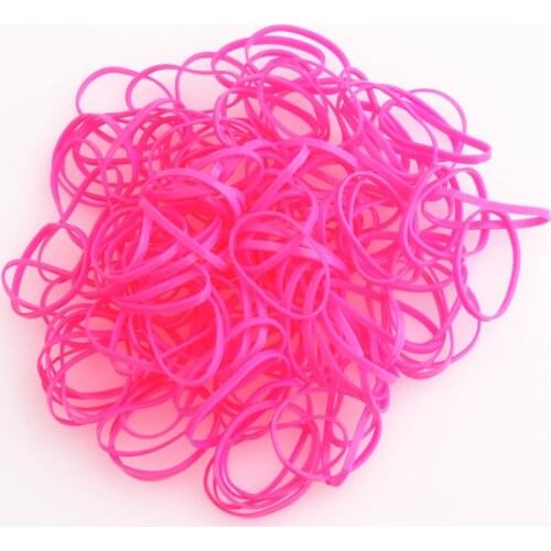 High quality 901 Pink Rubber Band Elastic Rope Women Girls child Tie Hair Styling Tools Students School Supplies