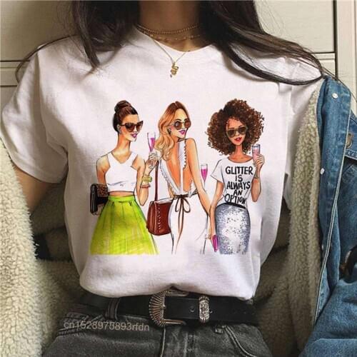 SUNOWE Women Best Friends Girl T-Shirt Girl Summer Tops Female Hipster 90s T-shirts Harajuku Short Sleeve Casual Tshirt