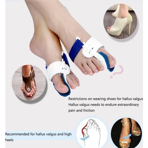 1 Pair Toes Aligner Toe Separators Foot Thumb Orthosis Support Toes Corrector Bunions Repair Care Tool Hallux Valgus Corrector