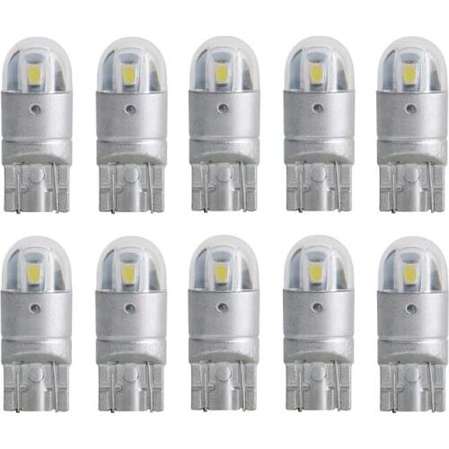 2/10Pcs T10 W5W 5w5 LED Bulb 3030 SMD t10 168 Car Accessories Clearance Light Reading lamp Auto 12V Amber RED white Motor