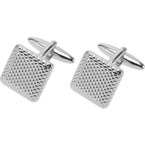 2020 Classic Silver-Color Copper Mens Cufflinks Luxury Gift Party Wedding Suit Shirt Cuff Links