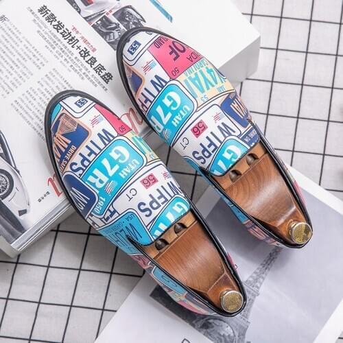 2021 Design Mens Casuals Shoes Slip-on Cozy PU Leather Loafers Plus Size 48 Fashion Mix Color Moccasin Spring Autumn Footweear