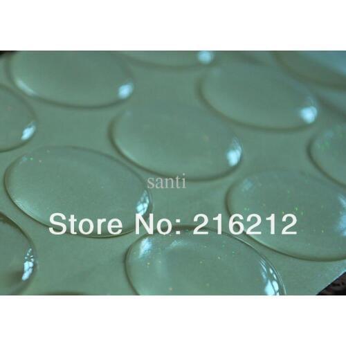 3000 pcs GLITTER EPOXY STICKER 25MM CLEAR BOTTLE CAP ADHESIVE CIRCLES STICKERS