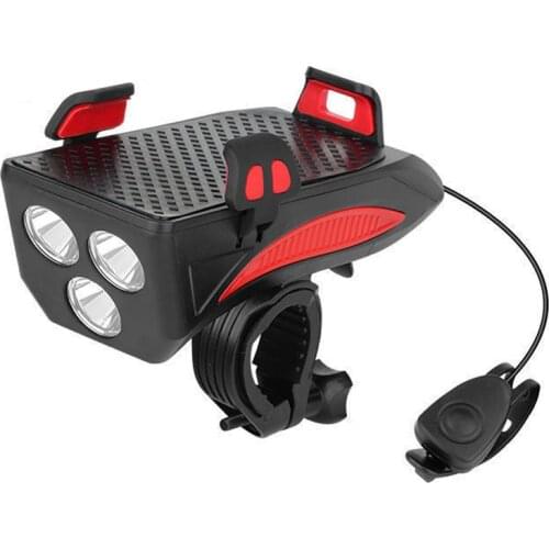 4000/2000mAh MTB Bike Front Light Bicycle Light Holder Mount LED Flashlight Power Bank Bike Cycling Safety Commuter Frontlight
