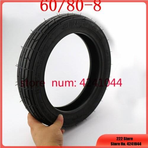 Motorcycle accessories 10 inch explosion-proof tyres 60/80-8 Tubeless vacuum tires fits electric scooter mini motorcycle