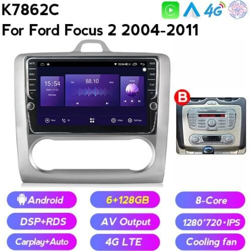 M400 Android 10 For Ford Focus 2 Mk 2 2004 2006 2008 2010 2011 Car Radio Multimedia Video Player Navigation GPS No 2din