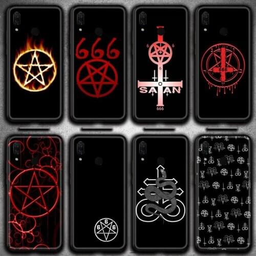 Pentagram 666 Demonic Satanic Phone Case Huawei Y6P Y8S Y8P Y5II Y5 Y6 2019 P Smart Prime Pro