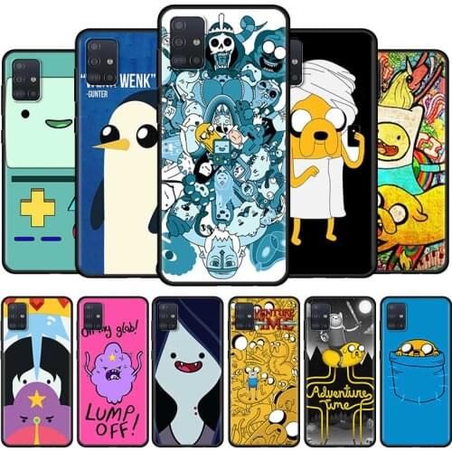 Adventure Time Anime Case For Samsung Galaxy A51 A21S A71 A31 A52 A41 A11 A72 A32 A42 5G A01 A91 A12 A02 Cell Phone Soft Cover