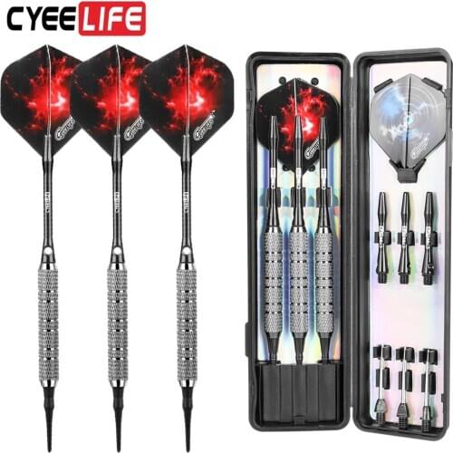 CyeeLife 18G soft dart safety home entertainment electronic soft head PC pole 3 Pack 3 colors optional