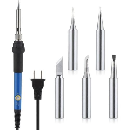US/EU Plug Tin Soldering Iron 60W Electric Adjustable Temperature Soldering Iron Welding Tool Soldering Set