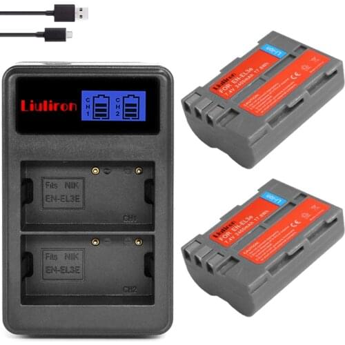 EN-EL3e EN EL3e ENEL3e Camera Battery Charger Kits for Nikon D30 D50 D70 D70S D90 D80 D100 D200 D300 D300s D700 D-100 SLR Camera