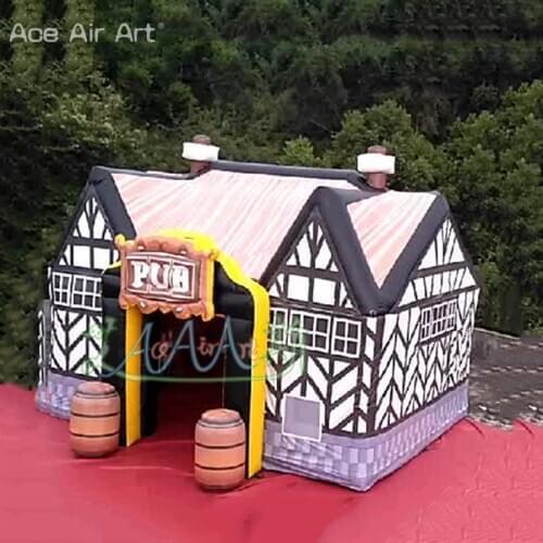 Customized Giant Inflatable Pub Tent Pub Bar Commercial Rental Castle Bar House Tent for Party /Advertising Events