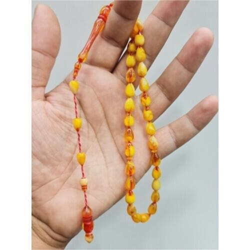 Islamic Tasbih Muslim Rosary Beads 33 Prayer Rosary For Men Bracelet For Men Accessory amber oltu amber stone Handmade Turkey