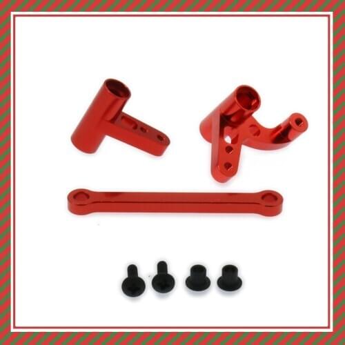 1Set RCAWD Steering Crank Set Steering Servo Saver Complete For 1/10 Rc Car Hpi Bullet 3.0 Flux Mt/St Aluminum 101214 BMT0018