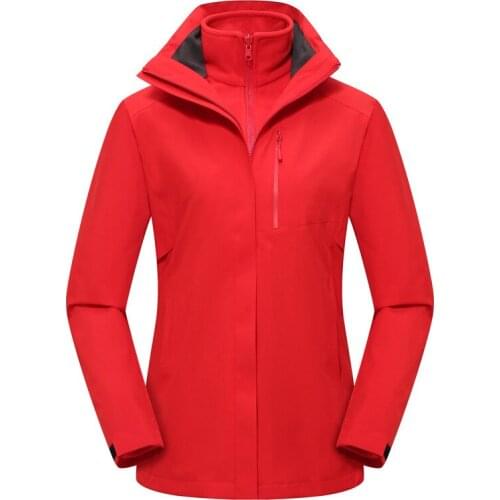 3 In 1 Ski Jackets Women Windproof Waterproof Breathable Thick Warm Snow Coat Winter Camping Climbing Snowboarding Jackets Brand