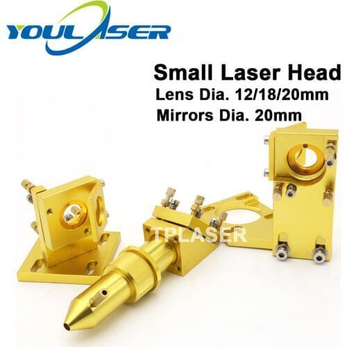 CO2 Laser Lens Head Mirrors Mount Set for 2030 4060 K40 Laser Engraving Cutting Machine