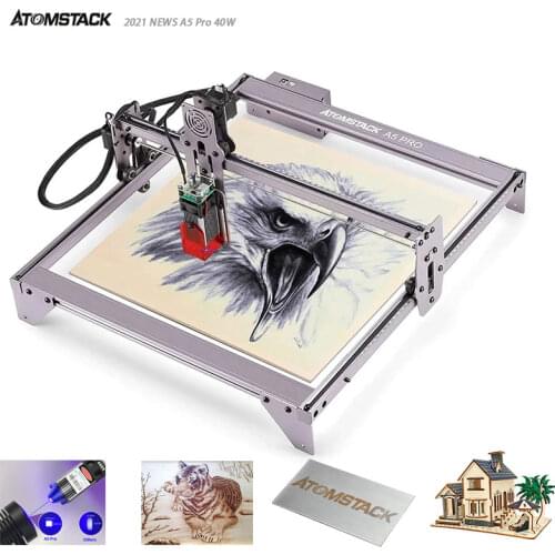 Laser Engraving Machine ATOMSTACK A5 Pro Engraver Ultra-Fine Focal Area 40W Desktop Craving Printer CNC Router Cutting Cutter