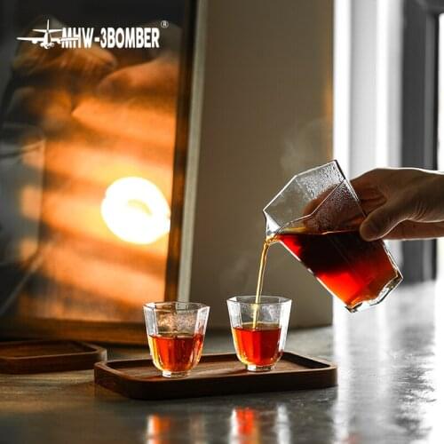 MHW-3BOMBER Glass Sharing Pot Coffee Cups Set Tea Drip Coffee Barista Tools Accessory Hand Brewing Coffee Espresso Americano