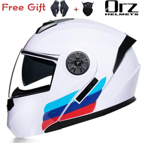 Free Shipping Double Lens Riding Motorcycle Helmet Flip Up Cascos Motocross Full Face Motorcycle Capacete Helmet Moto