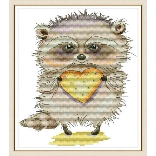 NKF Who Wants Cookies Counted Cross Stitch 11CT 14CT Cross Stitch Set Flower Embroidery Needlework Kit Home Decor