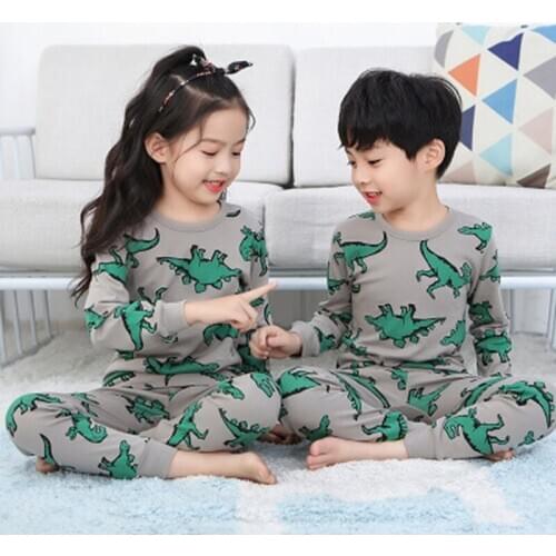 New Autumn Winter Boys Girls Pijamas Cotton Childrens Pajamas Suits Baby Clothes Sleepwear Sets Kids Pyjamas Nightwear 2-13T