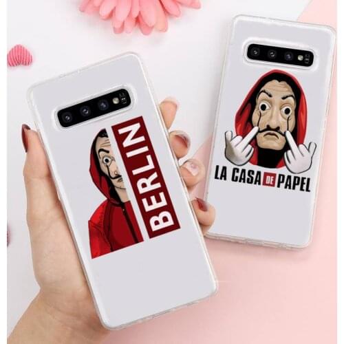La Casa De Papel Money Heist Phone Case Transparent For Samsung Galaxy A S Note J 5 8 51 2016 Prime 20 Ultra 6 7 Edge PLUS 21