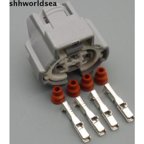 Shhworldsea 2.2MM 4 Pin Pressure sensor plug car Air conditioning connector automotive waterproof electrical socket 6189-0647