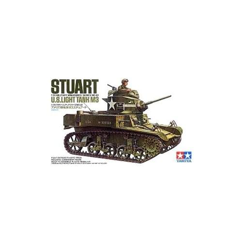 TAMIYA 1/35 scale models 35042 World War II US M3 "Stuart" light chariot