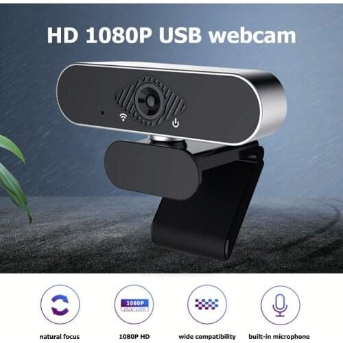 2MP Full HD 1080P USB IP Web Camera With Integrated Built-in Microphone Autofocus For Video Conference Online Teaching Meeting