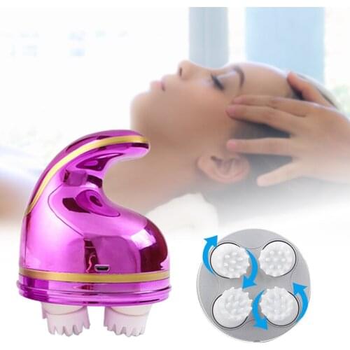USB Charging Scalp Massager Intelligent Head Cat Dog Pet Automatic Massager Waterproof Electric 3D Head Massager Relieve Fatigue