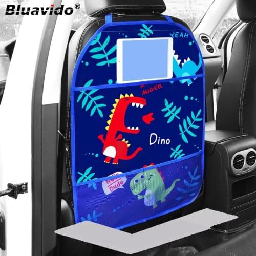 Car Seat Back Protector Cover Waterproof Anti Mud Dirt Kick Mat Pad Auto Seat Cover Cushion Cartoon Seat Protector Children Kid