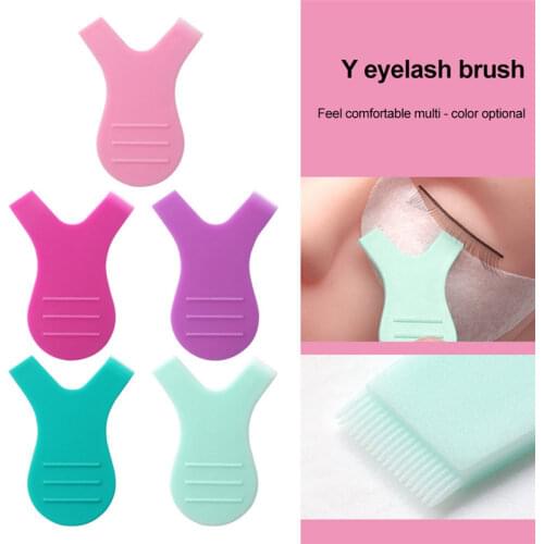 10pcs Reuseable Plastic Clean Comb Y shape Eyelashe Lifting Curler Eye Lash Extension Perm eyelashe Tools Makeup Eyelash Brushes