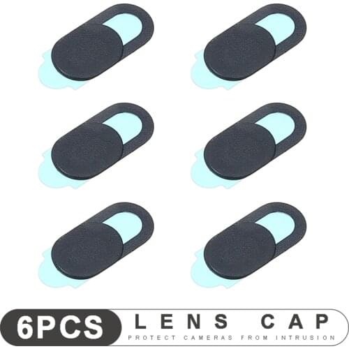 6pcs New Arrival Webcam Shutter Cover Universal 5mm Camera Mobile Phone Lens Slider Fit for iPhone Huawei Laptop Tablet