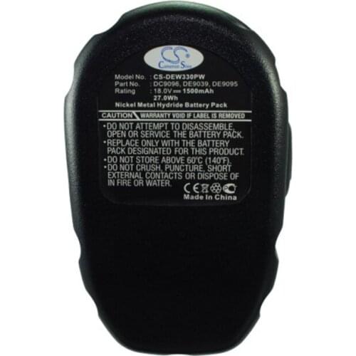 Cameron Sino Battery for Dewalt DC9096 DE9039 9095 9095 fits DC212 DC390 DC410 987 DC530KA Tools Replacement battery 1500mAh