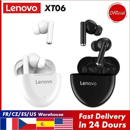 Lenovo HT06 Wireless Headset Noise Reduction BT Headphones In-ear Sports Earbuds HiFi Sound Quality Ultra-low Earphone with Mic