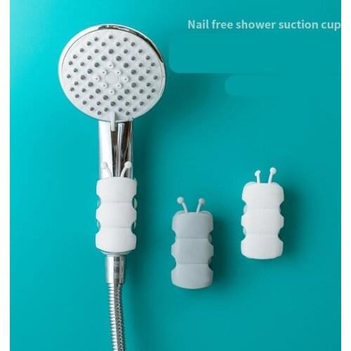 Bathroom Strong Attachable Shower Head Holder Movable Bracket Powerful Suction Chuck Holder Suction Cup Bathroom Accessories