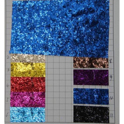 Facoty wholesale new style special PU leather fabric decoration glitter flash synthetic leather fabric