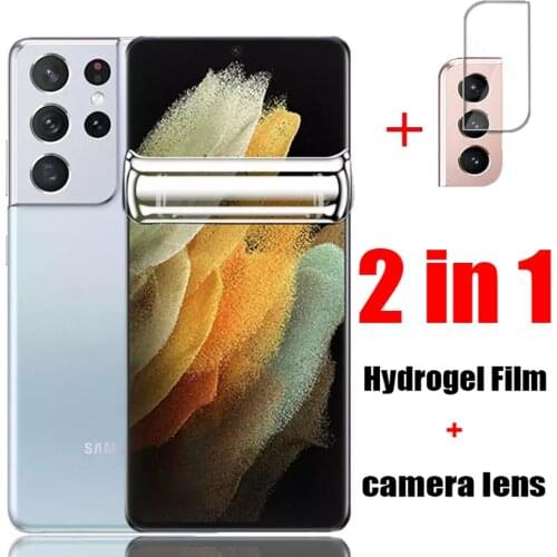 Hydrogel Film For Samsung Galaxy S10 S21 Plus S20 Ultra Screen Protector E FE Lite 2020 S9 S8 5G Note 8 9 10 20 S 21 Not Glass