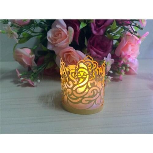 Hot selling tea light candle paper lantern,white paper candle holder for your birthday\paper spot paper tea light candle holders