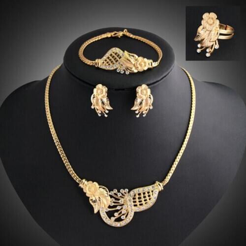 Jewelry Set Luxury Exquisite Alloy Fashion Earrings Jewelry Set for Wedding