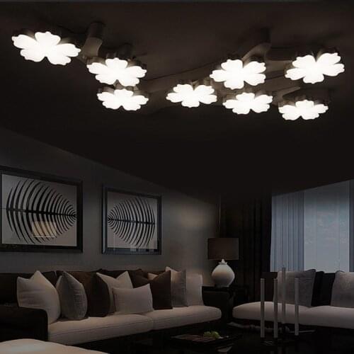 Creative personality Ceiling lighting Post-modern minimalist living room fixtures bedroom lamps plum LED aisle Ceiling Lights