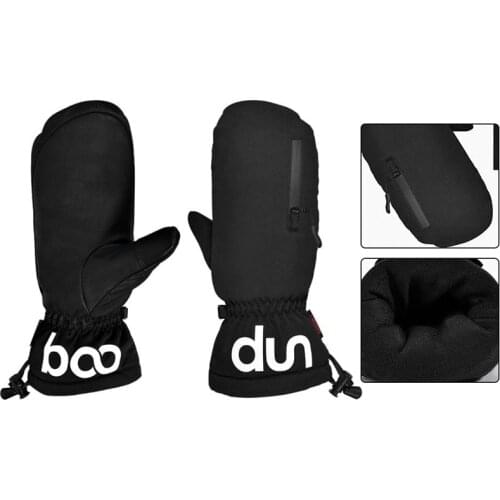 Boodun Ski Gloves Unisex 2 Fingers Snow Mitten Windproof Waterproof